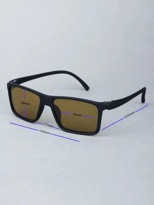 Очки для водителей антифары BOSHI M052 C2 Черный Матовый Коричневые линзы