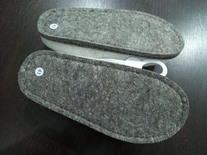 Обувь женская домашняя тапочки закрытые с пяткой комбинированные из шерсти цвета выбирайте при оформлении заказа