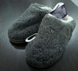 Обувь женская домашняя тапочки закрытые с пяткой комбинированные из шерсти цвета выбирайте при оформлении заказа