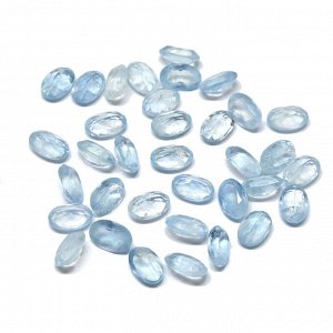 Кабошон аквамарин овал 4*6мм в ювелирной огранке, 0,35ct
