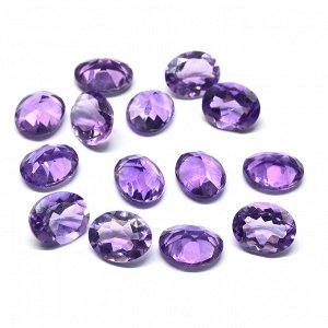 Кабошон аметист овал 8*10мм в ювелирной огранке, 2,50ct