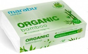 Салфетки бумажные ORGANIC 3-слойные в мягкой упаковке 130 шт