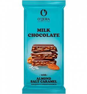 OZera Шоколад "Milk chocolate with Almonds salt caramel" 90 г