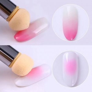 Сменные спонжи для маникюра, набор 10 шт, d = 1,5 см, цвет бежевый