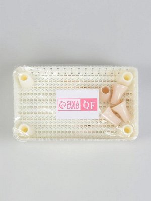Органайзер для хранения косметики, двухуровневый, 24x15x20 см, МИКС