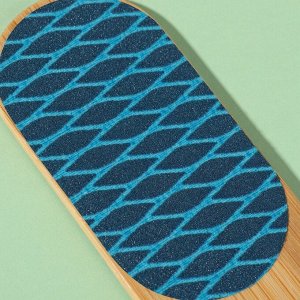 Пилка для пяток BAMBOO, наждачная, двусторонняя, с подвесом, 18 см, бамбуковая