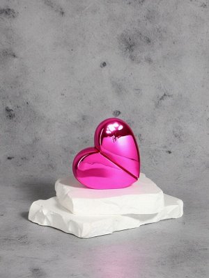 Флакон для парфюма «Сердце», стеклянный, с распылителем, 25 мл, розовый
