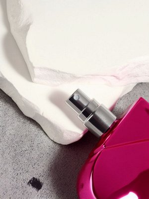 Флакон для парфюма «Сердце», стеклянный, с распылителем, 25 мл, розовый