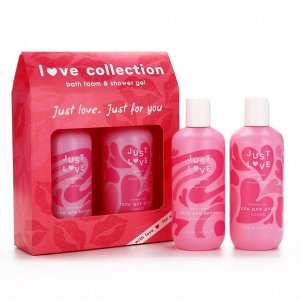 Подарочный набор Love collection, гель для душа и пена для ванны, 3x300 мл, Чистое счастье