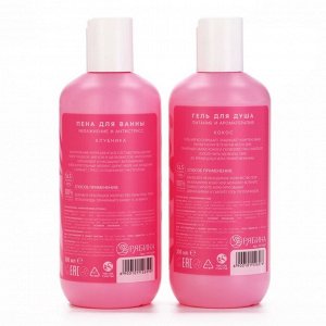 Подарочный набор Love collection, гель для душа и пена для ванны, 3x300 мл, Чистое счастье
