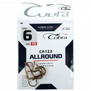 Крючки Cobra ALLROUND CA122-6, 10 шт.