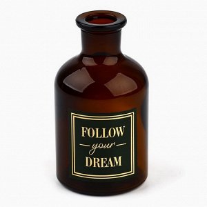 Ваза для цветов стекло Follow you dream, 125 мл.