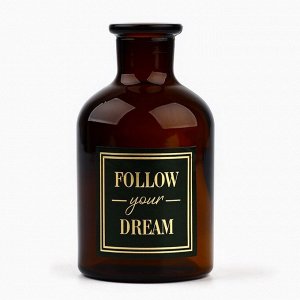 Ваза для цветов стекло Follow you dream, 125 мл.