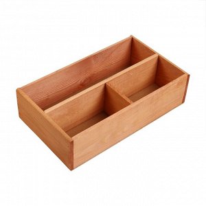 Ящик деревянный 20.5x34.5x10 см подарочный комодик