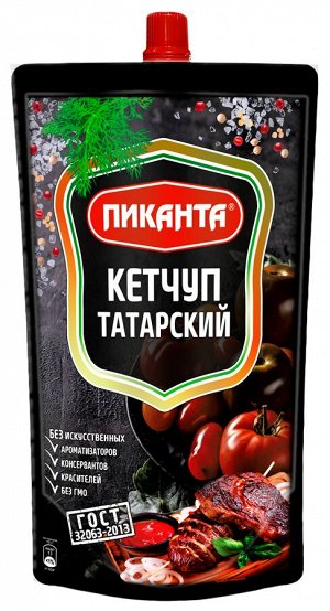 Кетчуп Пиканта 280г Татарский дойпак 1*10