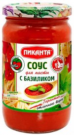 Соус Пиканта 350г томатный с базиликом 1*6