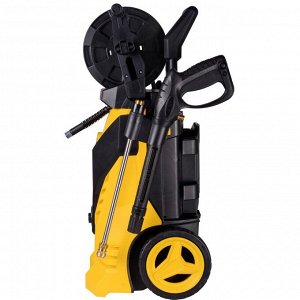 Мойка высокого давления Huter W210i Professional, 220В, 2.6кВт, 210бар, 450л/ч, длина шланга 8м, с водяным охлаждением и с насосом для забора воды, на колёсах, арт. 70/8/18