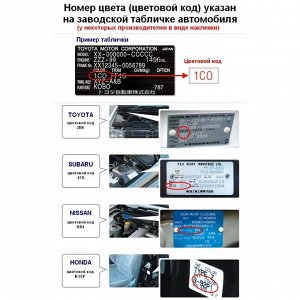 Краска для ремонта сколов и царапин Soft 99 Touch Up Paint, цветовой код NH851M, акриловая, флакон с кисточкой, 12мл, арт. H7676