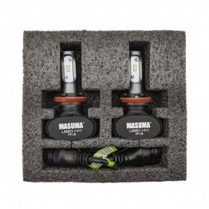 Лампа светодиодная Masuma LED H11 (PGJ19-2, T11), 12/24В, 18Вт (соответствует 55Вт), 6000К, комплект 2 шт, арт. L620