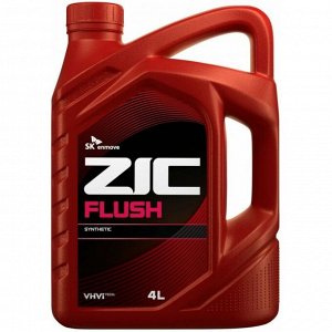 Масло промывочное ZIC Flush, синтетическое, для бензиновых и дизельных двигателей, канистра 4л, арт. 162659