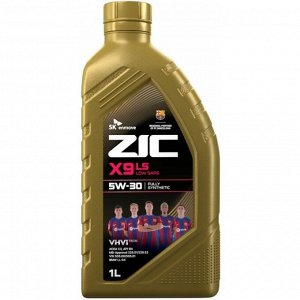 Масло моторное ZIC X9 LS 5w30, синтетическое, API SN, ACEA C3, универсальное, 1л, арт. 132608
