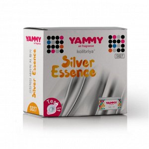 Ароматизатор на торпедо Yammy Silver Essence, меловой, арт. S027