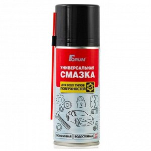 Смазка аэрозольная Forum UPTFE-Spray, многоцелевая, с тефлоном, водостойкая, антикоррозийная, баллон 210мл, арт. FU200