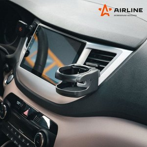 Подстаканник Airline, в дефлектор / на присоске, чёрный, арт. ACH-D-002
