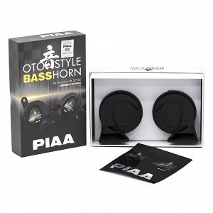Сигнал звуковой PIAA OTOSTYLE BASSHORN, частота 390/430Гц, громкость 112дБ, комплект 2 шт, арт. HO-16