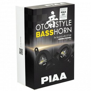 Сигнал звуковой PIAA OTOSTYLE BASSHORN, частота 390/430Гц, громкость 112дБ, комплект 2 шт, арт. HO-16