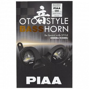 Сигнал звуковой PIAA OTOSTYLE BASSHORN, частота 390/430Гц, громкость 112дБ, комплект 2 шт, арт. HO-16
