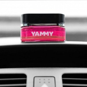 Ароматизатор на торпедо Yammy Fresh Berries (Свежие ягоды), гелевый, флакон, арт. G014