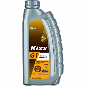 Масло моторное Kixx G1 0w20, синтетическое, API SP RC, ILSAC GF-6A, для бензинового двигателя, 1л, арт. L2098AL1E1
