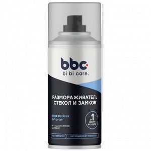 Размораживатель стёкол и замков BiBiCare Glass and Lock Defroster, аэрозоль 210мл, арт. 4044