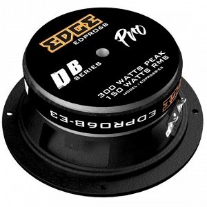 Среднечастотные динамики Edge EDPRO6B-E3/E6, 6.5" (16.5см), 150/300Вт, 160-10000Гц, 2 шт