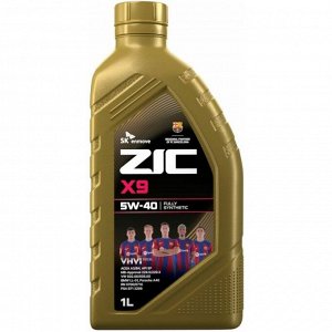 Масло моторное ZIC X9 5w40, синтетическое, API SP, ACEA A3/B3/B4, универсальное, 1л, арт. 132000/132613