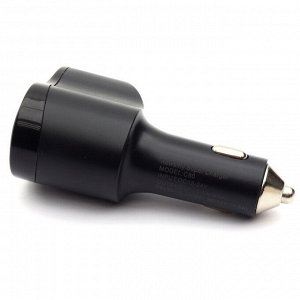Разветвитель прикуривателя Newsmy Super Charger 12/24В, 1 гнездо, 2xUSB (5В, 3.4А), 1xUSB Type-C PD (5В/3.1А, 9В/2А, 12В/1.5А), черный, арт. C80