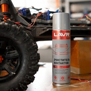 Очиститель электрических контактов Lavr Electrical Contact Cleaner, устраняет утечки тока и восстанавливает электропроводимость, аэрозоль 335мл (+трубка), арт. Ln1728