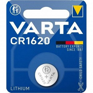 Батарейка литиевая Varta Professional Electronics, CR1620 (Ø16.0x2.0мм), 3В, 1 шт