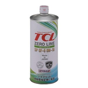 Масло моторное TCL Zero Line 0w16, синтетическое, API SP, ILSAC GF-6B, для бензинового двигателя, 1л, арт. Z0010016SP