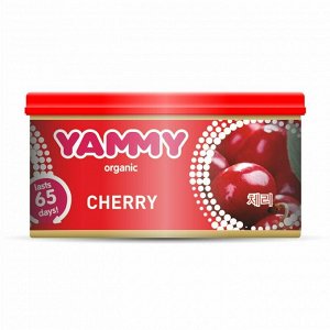 Ароматизатор на торпедо Yammy Cherry (Вишня), с растительным наполнителем, баночка 42г, арт. D021