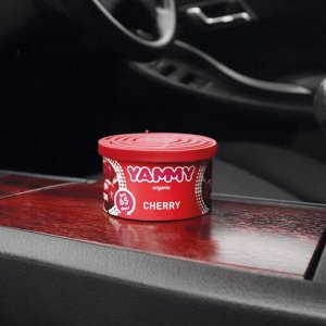 Ароматизатор на торпедо Yammy Cherry (Вишня), с растительным наполнителем, баночка 42г, арт. D021
