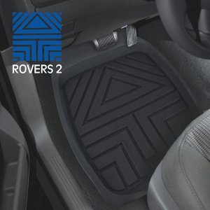 Коврики универсальные CARFORT ROVERS 2 для переднего и заднего ряда, черный цвет, ванночка, 4шт
