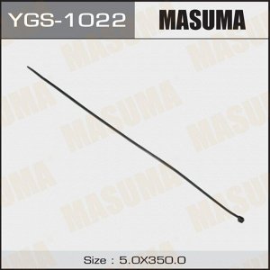 Хомут пластиковый (стяжка) Masuma, 5x350мм, черный, комплект 25 шт, арт. YGS-1022