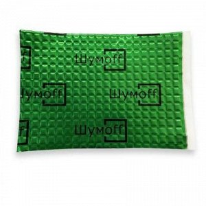 Вибропоглощающий материал Шумoff M2, толщина 2мм, 3.4кг/м², КМП 0.22, лист 370х270мм, арт. 0137001