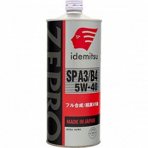 Масло моторное Idemitsu Zepro Euro Spec 5w40, синтетическое, API SP, ACEA A3/B3/B4, универсальное, 1л, арт. 30006054-001