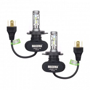 Лампа светодиодная Masuma LED H4 (P43t, T16), 12/24В, 18Вт, 6000К, комплект 2 шт