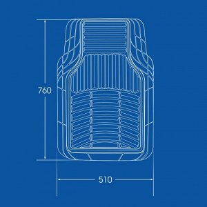 Коврики универсальные CARFORT ROVERS SILICA для переднего и заднего ряда, черный цвет, 4шт