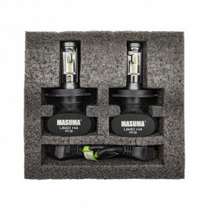 Лампа светодиодная Masuma LED H4 (P43t, T16), 12/24В, 18Вт, 6000К, комплект 2 шт