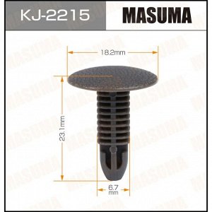 Клипса крепежная Masuma KJ-2215 салонная, серая (OEM 90467-06020-B3)